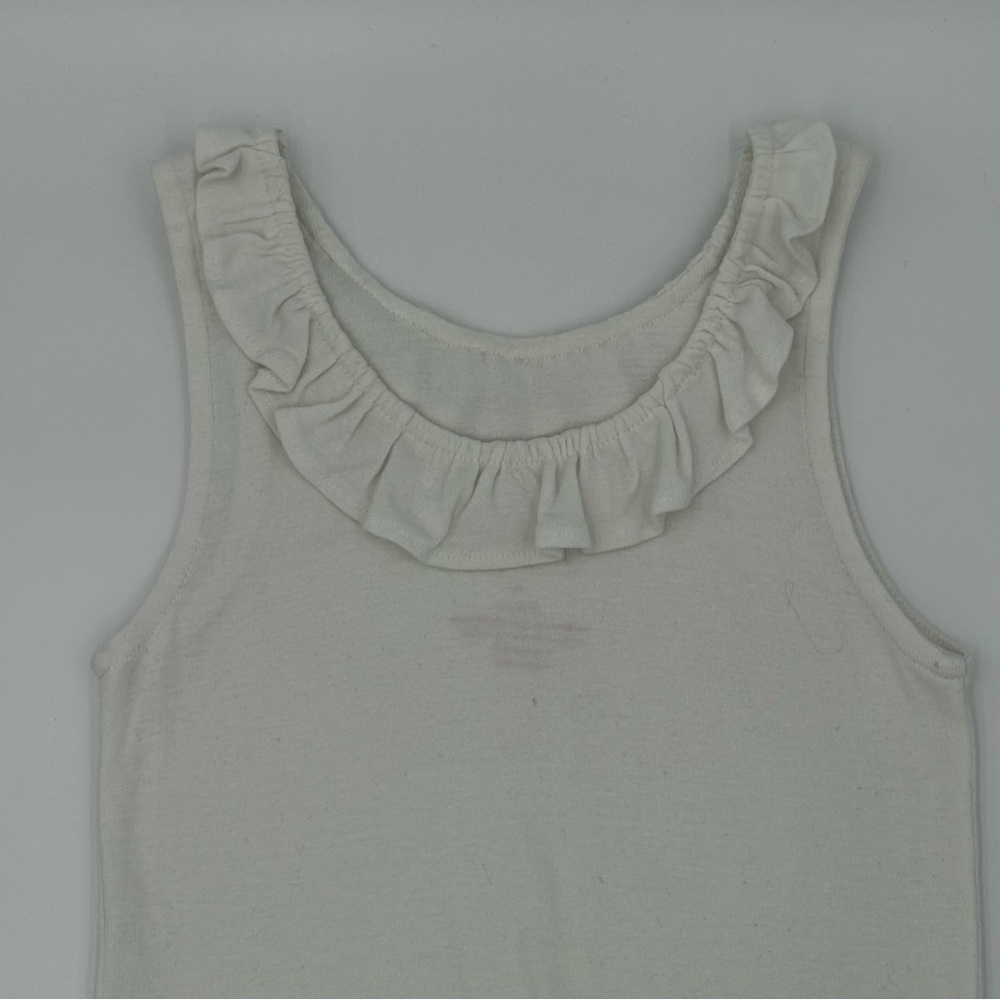 Pink Chicken Cream Ruffle Tank Top - Picture 6 of 6